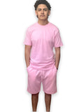 Light Pink Adult Short Set