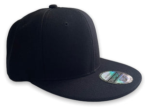 Black Snap-Back Cap