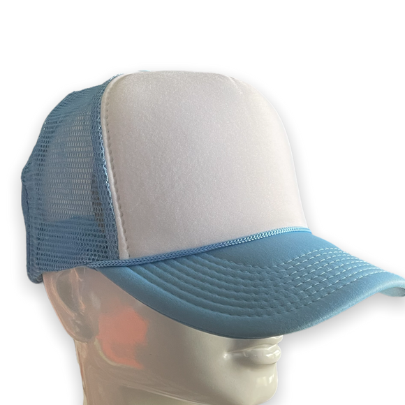 Sky Blue /White Front Trucker Hat
