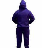 Purple Adult Pull Over Sweat Suit