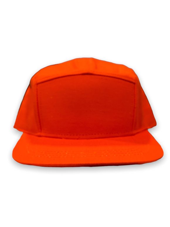 Orange Five Panel Cap