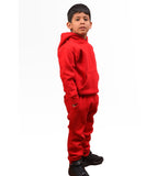 KIDS Red Pull Over Sweat Suit