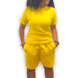 Yellow Adult Short Set